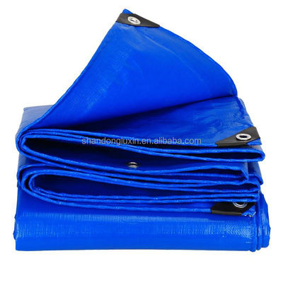 LDPE コーティング プレッド 青色 PE タールパウリン ロール Hdpe HDPE シート トラック 貨物 紫外線防止