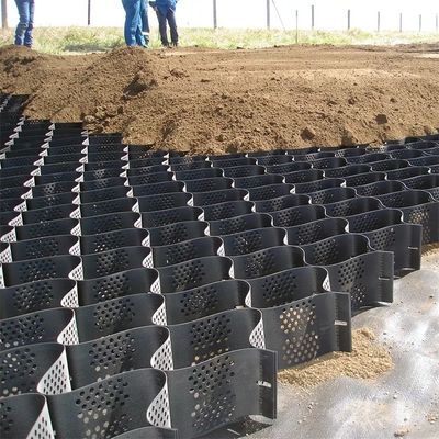 HDPE ジオセル ASTM 滑らかなジオセル 砂岩のドライブウェイ 蜂蜜のドライブウェイのための舗装グリッド