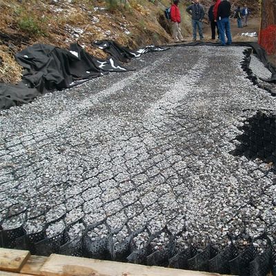 HDPE ジオセル ASTM 滑らかなジオセル 砂岩のドライブウェイ 蜂蜜のドライブウェイのための舗装グリッド