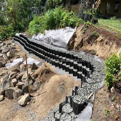HDPE ジオセル ASTM 滑らかなジオセル 砂岩のドライブウェイ 蜂蜜のドライブウェイのための舗装グリッド