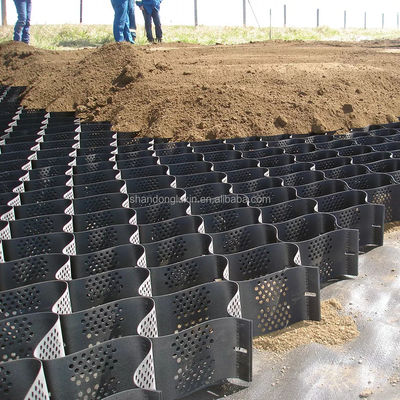 道路地下室 HDPE ジオセル 砂岩の安定化と支障壁の強化