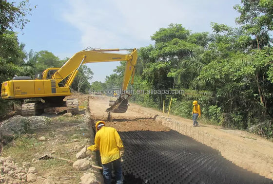 道路地下室 HDPE ジオセル 砂岩の安定化と支障壁の強化