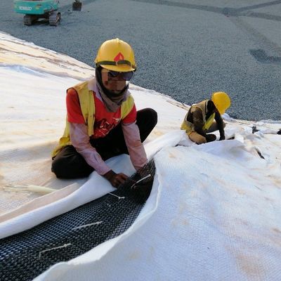 30m 長い排水システム 複合排水 ジオネット 地質繊維 7mm 厚さ