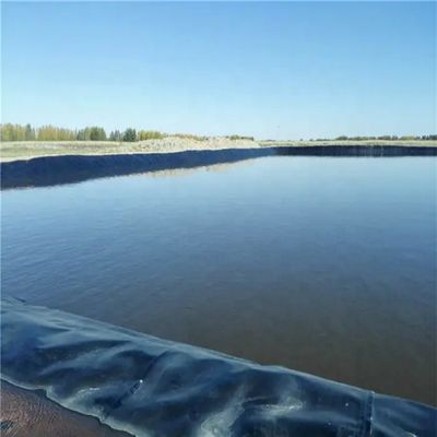 1mm HDPE 地膜 プール ラインナー シンガポール ダム プール プロジェクト 防水 黒 青