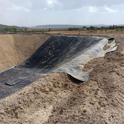 滑らかな表面 高密度地膜 1mm-3mm 厚さ 池のダムとラグーンのラインナー