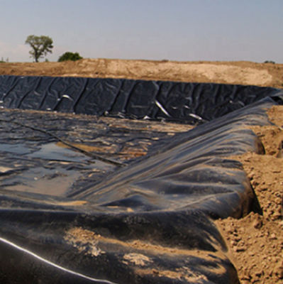 工業設計様式 白色 HDPE 地膜 ラインナー 埋立地処理の収納用