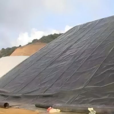 高密度ポリエチレン質感地膜 埋立地の斜面 ダム貯水池