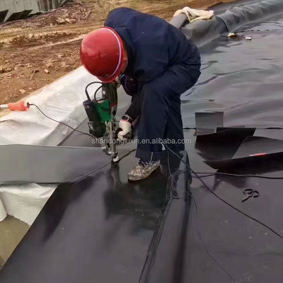 黒色 HDPE 地膜 幅 1m~8m 水産物 魚の池の敷き布団のための最良の選択