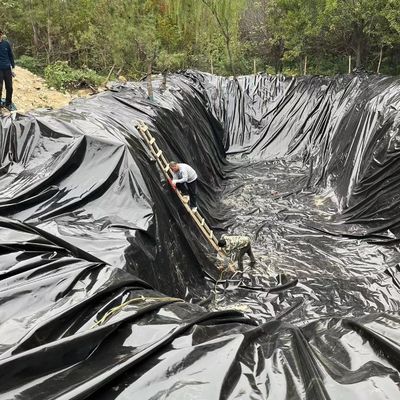 1.2mm 1.5mm HDPE 地膜 池工業設計 双滑/双質感