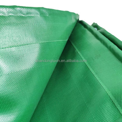 シンプルスタイルのカスタムサイズ 650gm 900gm 8m × 10m 池 PVC 覆いタール トラックとトレーラー