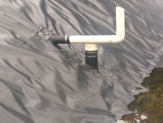 双滑表面 プレファブリック 1.5mm HDPE 地膜 屋外魚池 ラインナー