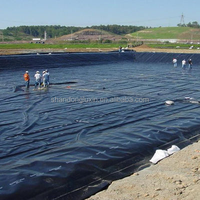 ブラック・ダブル・スムーズ・サーフェス 0.5mm HDPE 地膜 高速道路湖とダム魚池用
