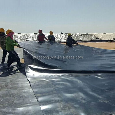 ブラック・ダブル・スムーズ・サーフェス 0.5mm HDPE 地膜 高速道路湖とダム魚池用